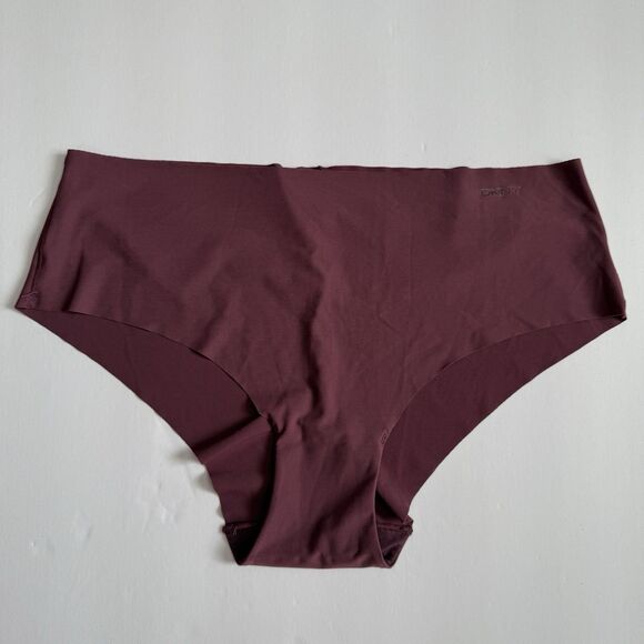 NWOT DKNY Women 2 Pc Litewear Cut Anywear Blue Burgundy Size Large Hipster Panty - Picture 5 of 5